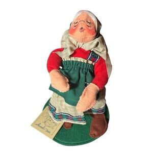 Annalee Christmas Old World Mrs. Santa Claus Poseable Tags 1994 Christmas 8"